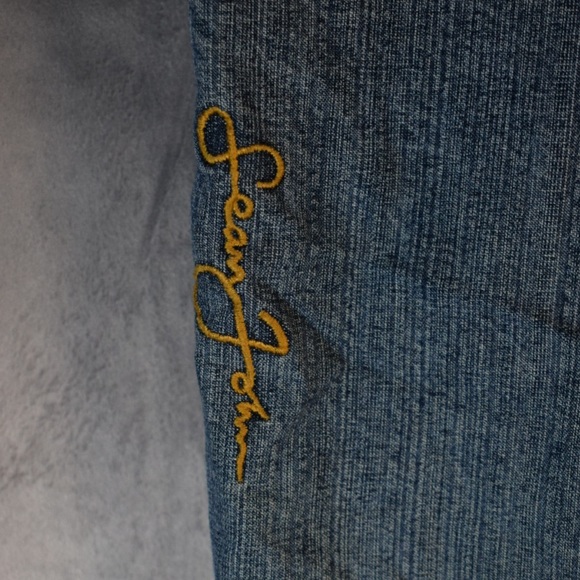 VINTAGE Sean John Shorts Mens 32 Blue Jean Denim Baggy Dark Wash Y2K - Picture 4 of 5